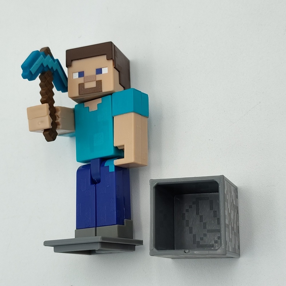 Minecraft‎ 3.25in Comic Maker Steve Figure Accessories Mattel📸SEE📏📸 - Picture 16 of 16